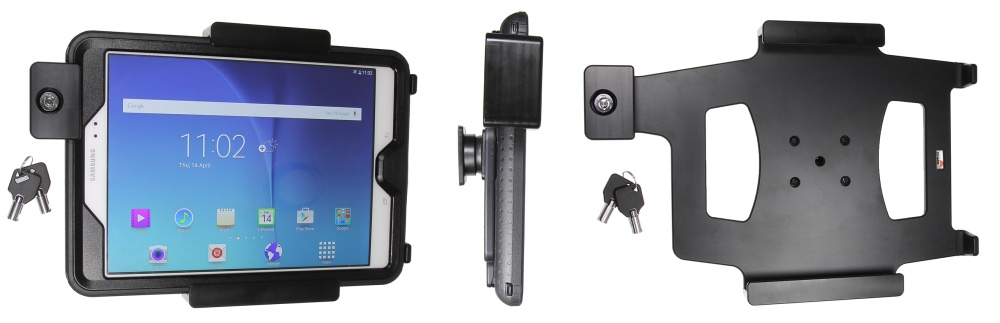 Brodit Hållare med nyckel-lås, Samsung Galaxy Tab A 9.7 