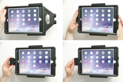 Brodit Hållare med fjäder-lås, Apple iPad Air 2 (A1566, A1567) 