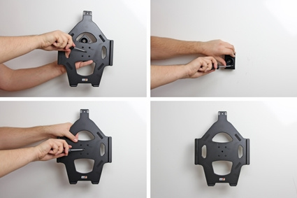 Brodit Hållare med fjäder-lås, Apple iPad Pro 12.9 (A1584, A1652, A1670, A1671) 