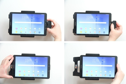 Brodit Hållare med fjäder-lås, Samsung Galaxy Tab E 9.6 