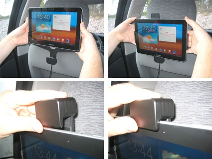 Brodit Hållare med fjäder-lås, Samsung Galaxy Tab 10.1 GT-P7500 