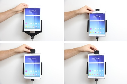 Brodit Hållare med fjäder-lås, Samsung Galaxy Tab A 9.7 