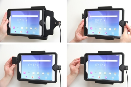 Brodit Hållare med fjäder-lås, Samsung Galaxy Tab A 9.7 