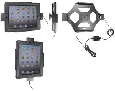 Brodit Hållare med fjäder-lås, Apple iPad 3rd Gen (A1416, A1430, A1403) 