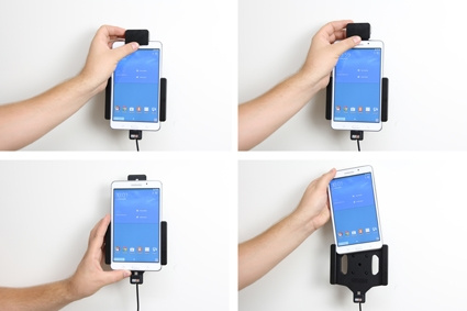 Brodit Hållare med fjäder-lås, Samsung Galaxy Tab 4 7.0 SM-T230/SM-T231/SM-T235