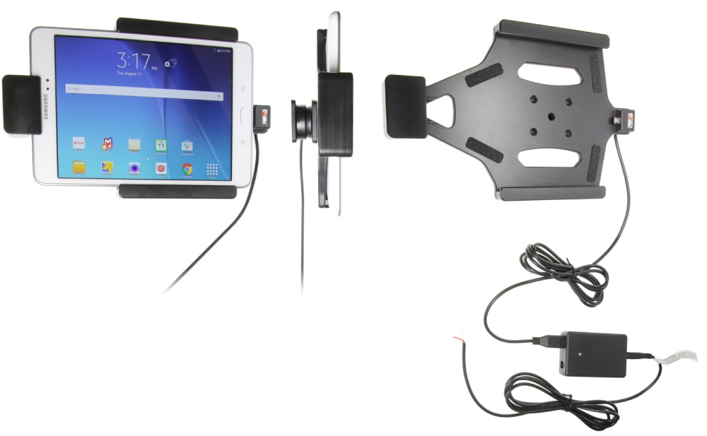 Brodit Hållare med fjäder-lås, Samsung Galaxy Tab A 8.0 (2015) SM-T350 