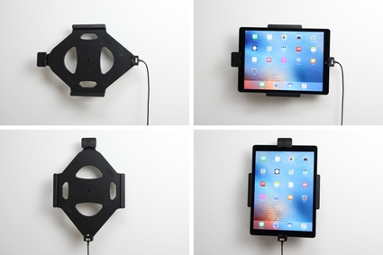 Brodit Hållare med fjäder-lås, Apple iPad Pro 12.9 (A1584, A1652, A1670, A1671) 