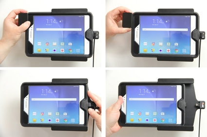 Brodit Hållare med fjäder-lås, Samsung Galaxy Tab A 8.0 (2015) SM-T350 