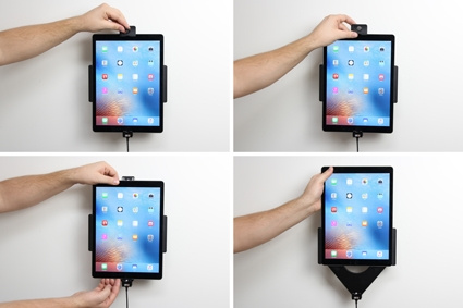 Brodit Hållare med nyckel-lås, Apple iPad Pro 12.9 (A1584, A1652, A1670, A1671) 