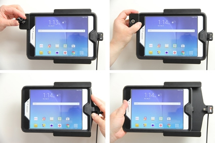 Brodit Hållare med nyckel-lås, Samsung Galaxy Tab A 8.0 (2015) SM-T350 
