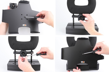 Brodit Passiv hållare med kulled, Apple iPad Air 13 2024  (A2898, A2899, A2900)/Air 13 2025 M3 (A3268, A3268, A2371)/Pro 12,9 2018 (A1876, A1895, A1983, A2014)/Pro 12.9 2020 (A2069, A2232, A2229)/Pro 12.9 5th Gen 2021 (A2378, A2379, A2461)/Pro 12.9 6th Ge