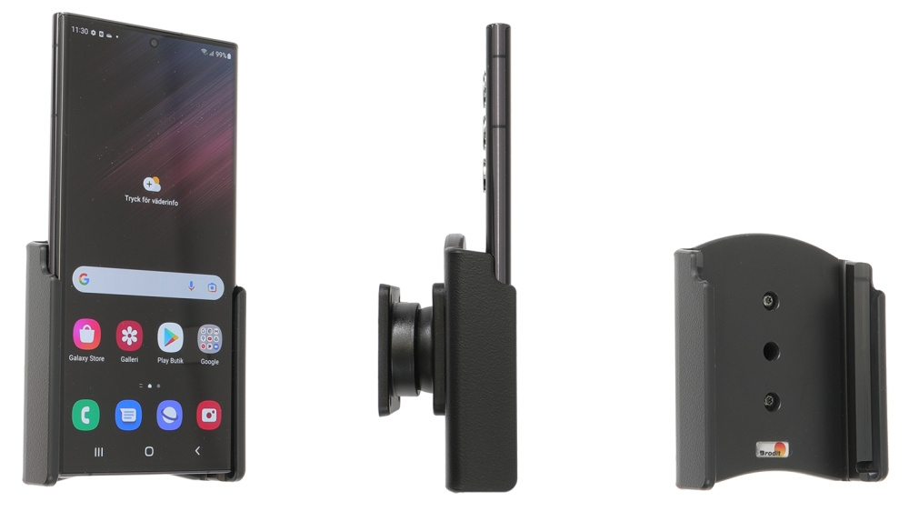 Brodit Passiv hållare med kulled, Samsung Galaxy S22 Ultra 5G (SM-S908B/SM-S908B/DS) 