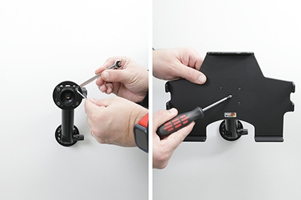 Brodit Passiv hållare med kulled, Apple iPad 10th Gen (A2696, A2757, A2777)/2025 A16 (A3354, A3355, A3356)