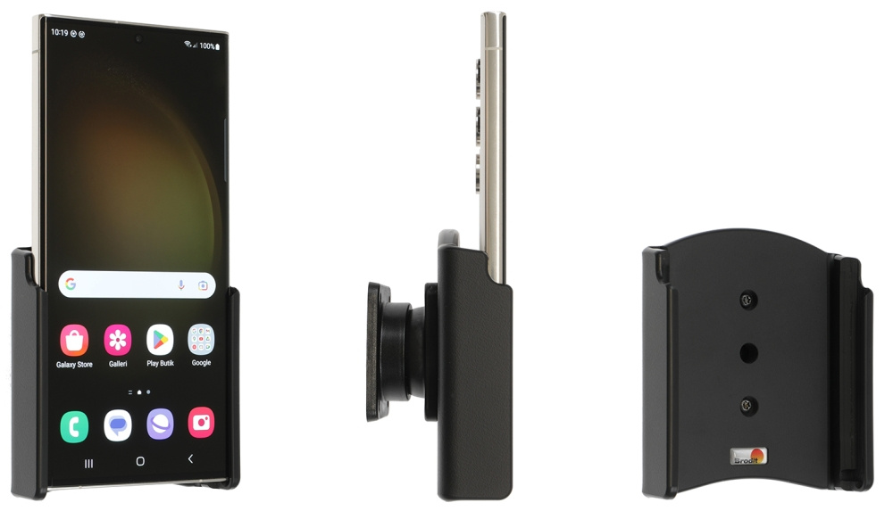 Brodit Passiv hållare med kulled, Samsung Galaxy S23 Ultra SM-S918B/DS 