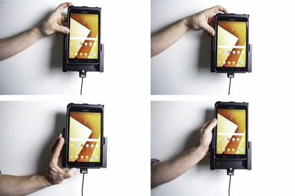 Brodit Aktiv hållare med cigg-kontakt, Samsung Galaxy Tab Active 2 SM-T390/SM-T395/3 SM-T570/SM-T575