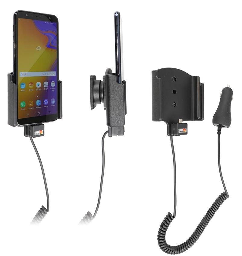 Brodit Aktiv hållare med cigg-kontakt, Samsung Galaxy J4+ (SM-J415) 