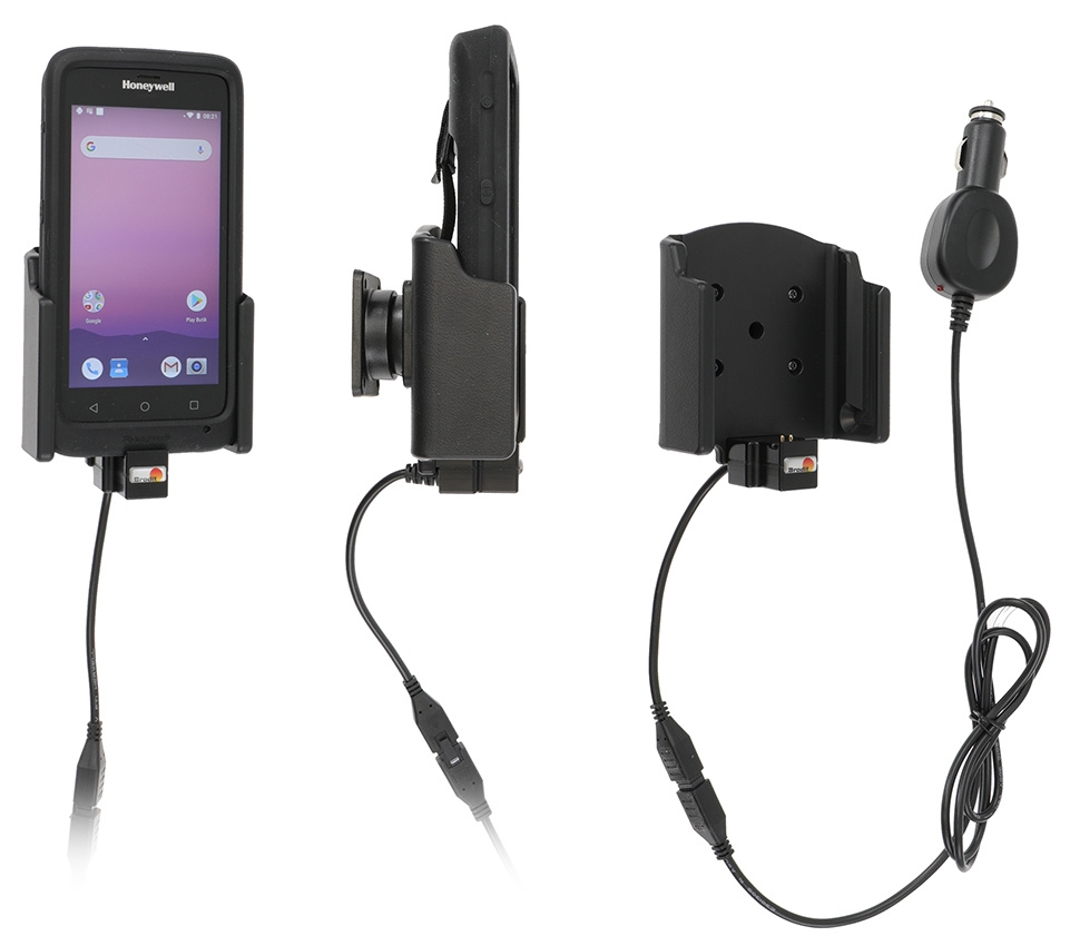 Brodit Aktiv hållare med cigg-kontakt, Honeywell EDA51 