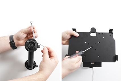 Brodit Aktiv hållare med cigg-kontakt, Samsung Galaxy Tab Active 4 Pro SM-T630/SM-T636 