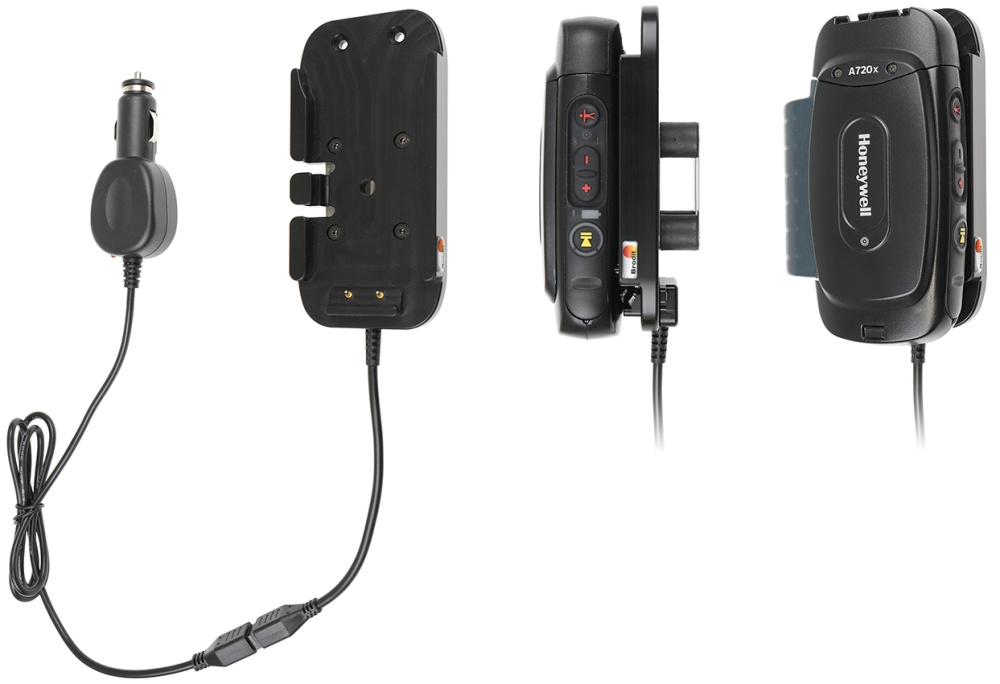 Brodit Aktiv hållare med cigg-kontakt, Honeywell A720x 