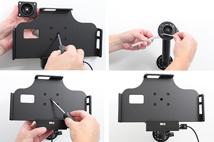 Brodit Aktiv hållare med cigg-kontakt, Samsung Galaxy Tab Active 2 SM-T390/SM-T395/3 SM-T570/SM-T575