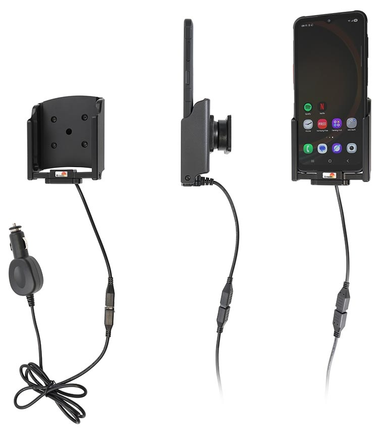 Brodit Aktiv hållare med cigg-kontakt, Samsung Galaxy XCover 7 Pro SM-G766