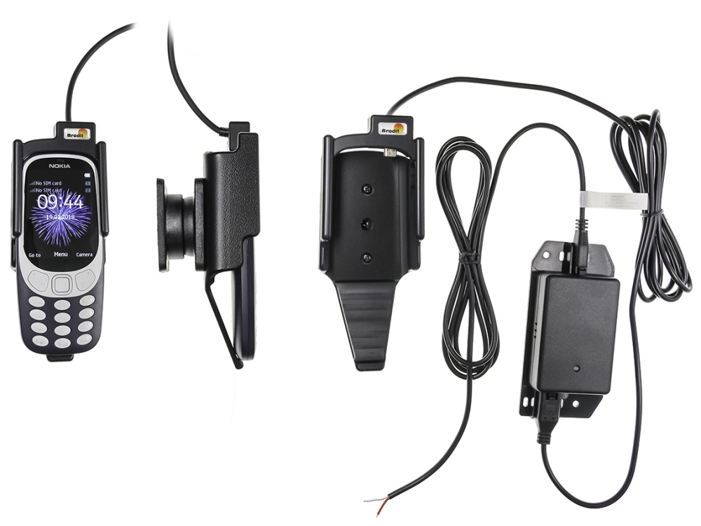 Brodit Aktiv hållare för fast installation, Nokia 3310 (2017) 