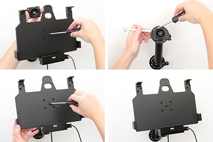 Brodit Aktiv hållare för fast installation, Samsung Galaxy Tab Active Pro T540/T545/T547/T547U 