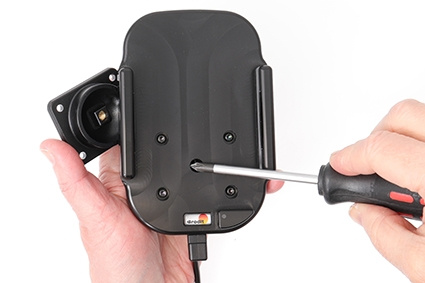 Brodit Qi trådlös aktiv mobilhållare med billaddare, Apple iPhone 12