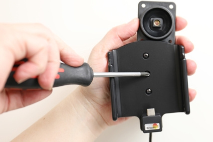 Brodit Aktiv hållare med USB-kabel och cigg-adapter, Nokia 8 