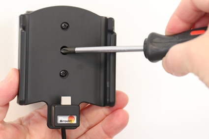 Brodit Aktiv hållare med USB-kabel och cigg-adapter, Samsung Galaxy S10 