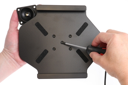 Brodit Aktiv hållare med USB-kabel och cigg-adapter, Samsung Galaxy Tab A 10.1 (2019) SM-T510/SM-T515 