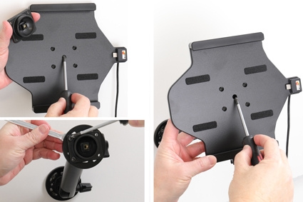 Brodit Aktiv hållare med USB-kabel och cigg-adapter, Samsung Galaxy Tab S6 10.5 SM-T860/SM-T865 