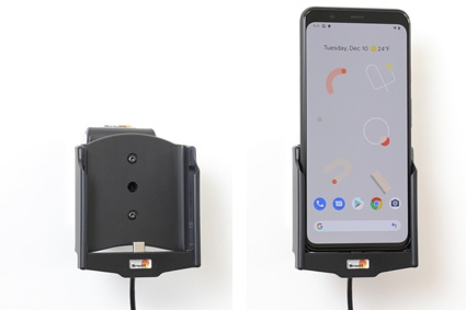 Brodit Aktiv hållare med USB-kabel och cigg-adapter, Google Pixel 4 XL 