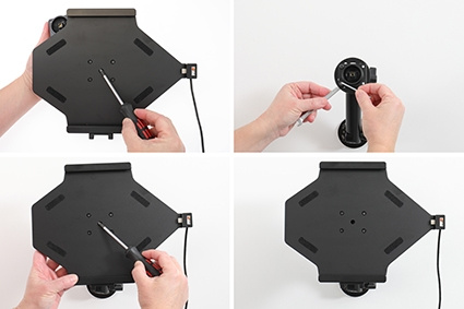 Brodit Aktiv hållare med USB-kabel och cigg-adapter, Samsung Galaxy Tab S7 FE SM-T733 