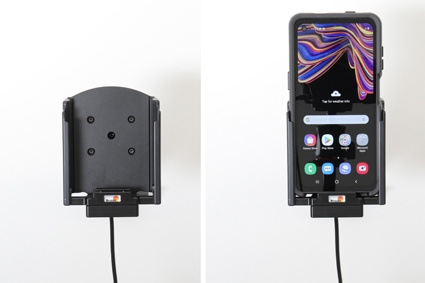 Brodit Aktiv hållare med USB-kabel och cigg-adapter, Samsung Galaxy Xcover Pro SM-G715 