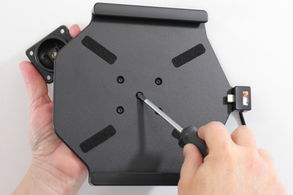 Brodit Aktiv hållare med USB-kabel och cigg-adapter, Samsung Galaxy Tab A7 10.4 (2020) SM-T500/SM-T505 