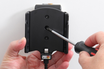 Brodit Aktiv hållare med USB-kabel och cigg-adapter, Apple iPhone 12/12 Pro