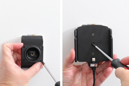 Brodit Aktiv hållare med USB-kabel och cigg-adapter, Apple iPhone 12/12 Pro/12 Pro Max/13/13 Pro/13 Pro Max/14/14 Plus/14 Pro Max