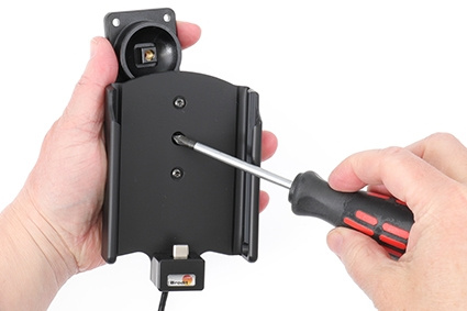 Brodit Aktiv hållare med USB-kabel och cigg-adapter, Samsung Galaxy A52 SM-A52F/DS/A52S 5G SM-A528B. SM-A528B/DS