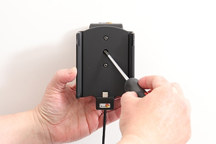 Brodit Aktiv hållare med USB-kabel och cigg-adapter, Samsung Galaxy A52 SM-A52F/DS/A52S 5G SM-A528B. SM-A528B/DS