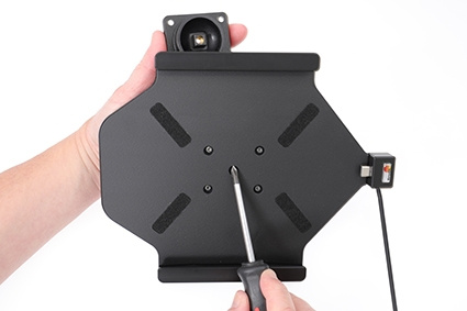 Brodit Aktiv hållare med USB-kabel och cigg-adapter, Lenovo Tab K10 TB-X6C6F 