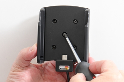 Brodit Aktiv hållare med USB-kabel och cigg-adapter, Samsung Galaxy Z Fold3 5G 