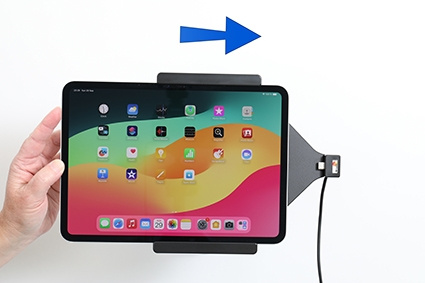 Brodit Aktiv hållare med USB-kabel och cigg-adapter, Apple iPad Pro 11 2024 (A2836, A2837, A3006) 