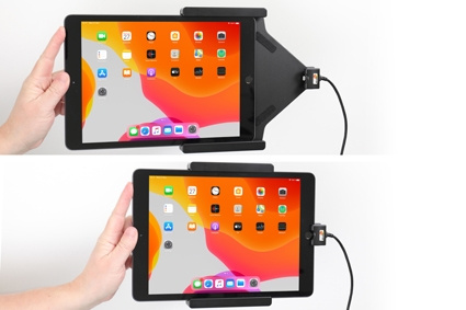 Brodit Aktiv hållare för fast installation, Apple iPad 10.2 7th Gen (A2197, A2198, A2200)/8th Gen (A2428, A2429, A2430, A2270)/9th Gen (A2602, A2603, A2604, A2605)