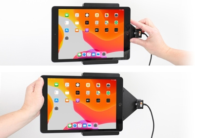 Brodit Aktiv hållare för fast installation, Apple iPad 10.2 7th Gen (A2197, A2198, A2200)/8th Gen (A2428, A2429, A2430, A2270)/9th Gen (A2602, A2603, A2604, A2605)