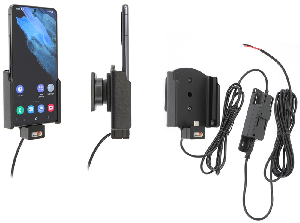 Brodit Aktiv hållare för fast installation, Samsung Galaxy S21 5G SM-G991B/SM-G991B/DS 