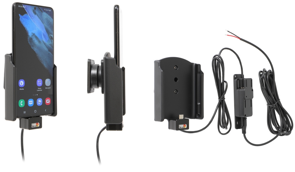 Brodit Aktiv hållare för fast installation, Samsung Galaxy S21+ 5G SM-G996B/SM-G996B/DS 