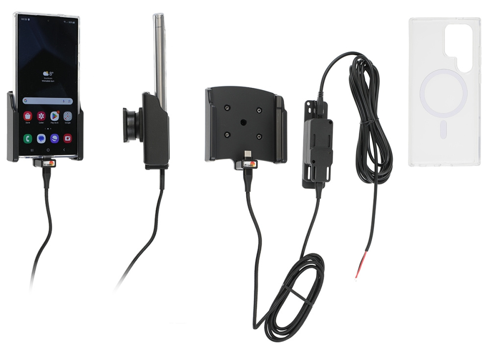 Brodit Mobilskal med Aktiv hållare för fast installation, Samsung Galaxy S24 Ultra SM-S928B/DS 