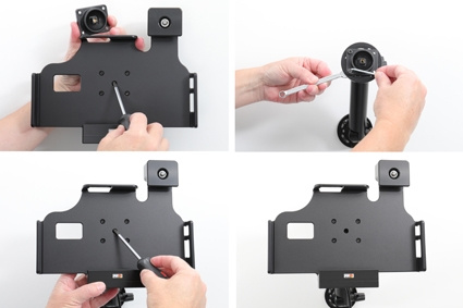 Brodit Hållare med nyckel-lås, Samsung Galaxy Tab Active 2 SM-T390/SM-T395/3 SM-T570/SM-T575/5 SM-X300/SM-X306B