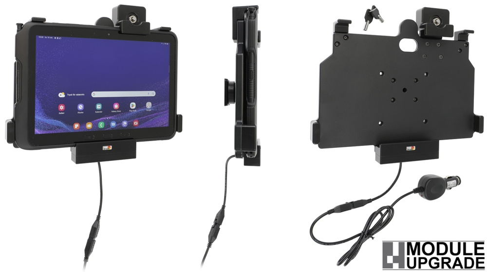 Brodit Hållare med nyckel-lås, Samsung Galaxy Tab Active 4 Pro SM-T630/SM-T636 